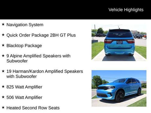 Blue 2026 Dodge Durango GT