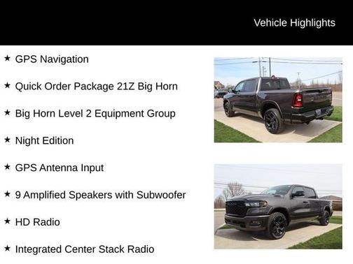 Granite Crystal Clearcoat Metallic 2026 RAM 1500 Big Horn
