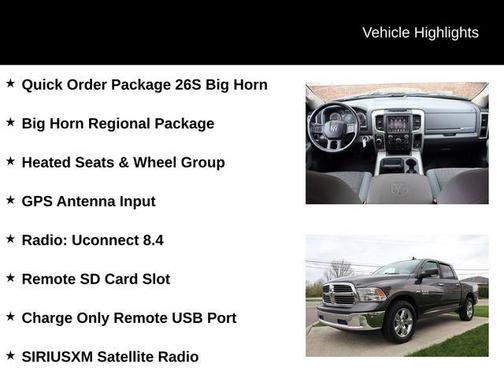 Granite Crystal Clearcoat Metallic 2016 RAM 1500 Big Horn