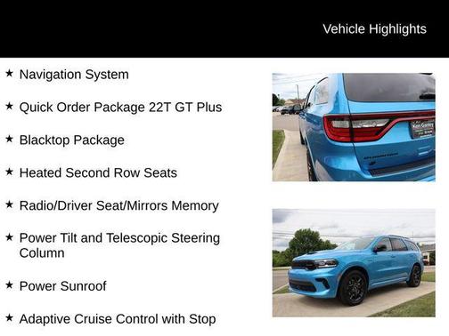Blue 2026 Dodge Durango GT Plus HEMI V8