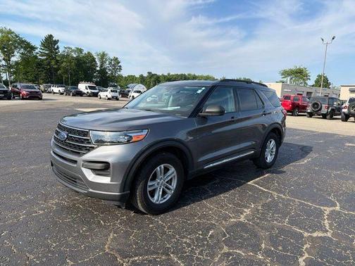 Gray 2021 Ford Explorer XLT