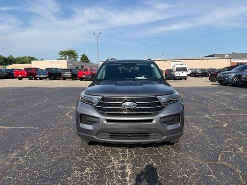 Gray 2021 Ford Explorer XLT
