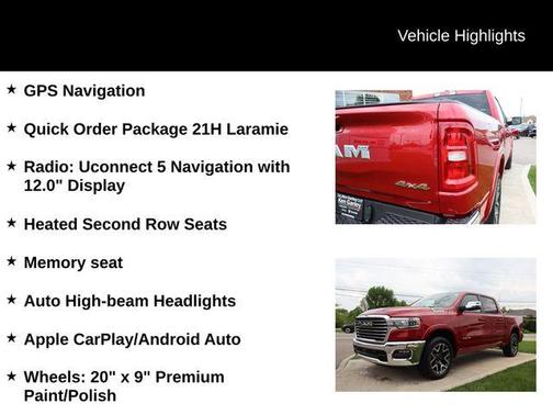 Molten Red Pearlcoat 2026 RAM 1500 Laramie
