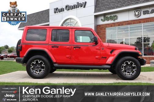 Firecracker Red Clearcoat 2025 Jeep Wrangler Sahara