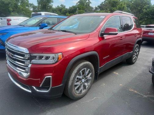 Volcanic Red Tintcoat 2023 GMC Acadia AWD SLE