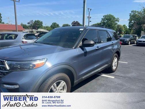 Infinite Blue Metallic Tinted Clearcoat 2021 Ford Explorer XLT