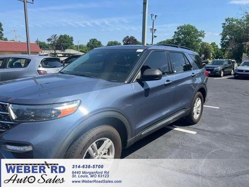 Infinite Blue Metallic Tinted Clearcoat 2021 Ford Explorer XLT