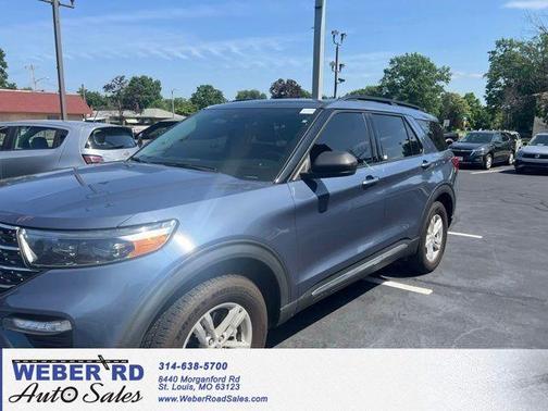 Infinite Blue Metallic Tinted Clearcoat 2021 Ford Explorer XLT
