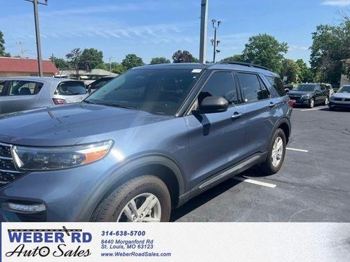 Infinite Blue Metallic Tinted Clearcoat 2021 Ford Explorer XLT