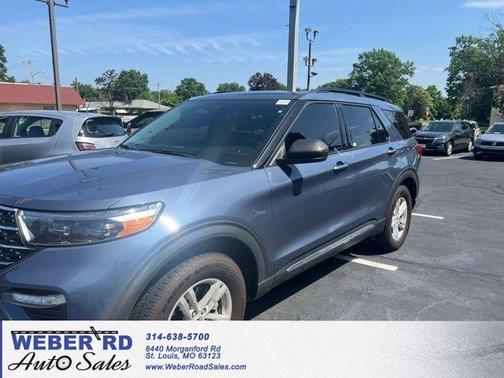 Infinite Blue Metallic Tinted Clearcoat 2021 Ford Explorer XLT