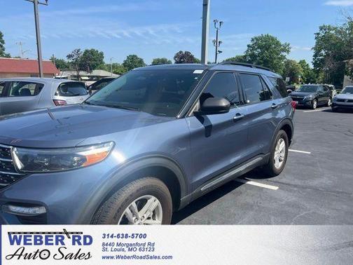 Infinite Blue Metallic Tinted Clearcoat 2021 Ford Explorer XLT
