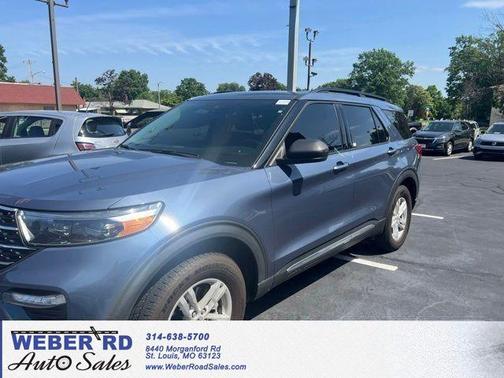 Infinite Blue Metallic Tinted Clearcoat 2021 Ford Explorer XLT