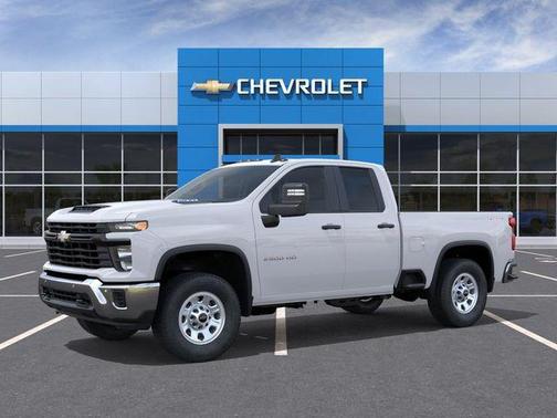 Summit White 2026 Chevrolet Silverado 2500 Double Cab, Standard Bed, WT, 4WD