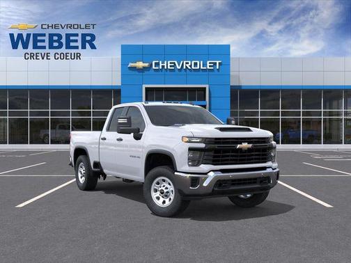 Summit White 2026 Chevrolet Silverado 2500 Double Cab, Standard Bed, WT, 4WD