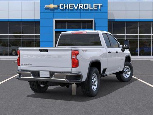 Summit White 2026 Chevrolet Silverado 2500 Double Cab, Standard Bed, WT, 4WD