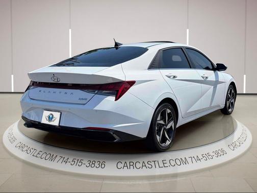 Lunar White 2023 Hyundai ELANTRA HEV Limited