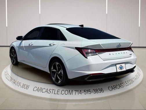 Lunar White 2023 Hyundai ELANTRA HEV Limited