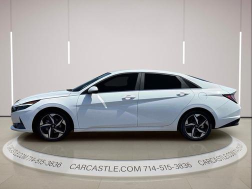 Lunar White 2023 Hyundai ELANTRA HEV Limited