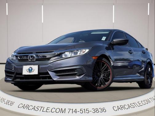 Modern Steel Metallic 2018 Honda Civic LX