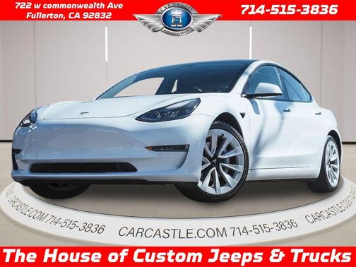Pearl White Multi-Coat 2021 Tesla Model 3 Standard Range Plus
