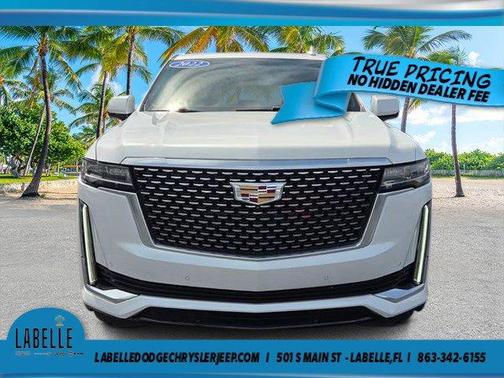 Crystal White Tri-Coat 2022 Cadillac Escalade ESV Luxury