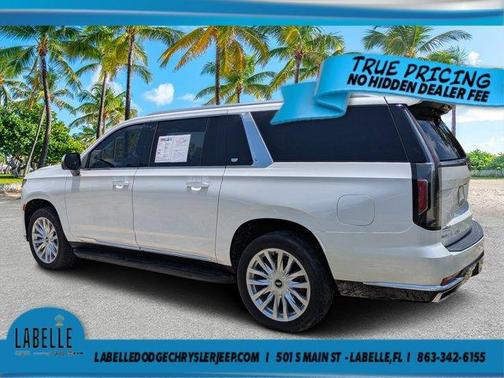 Crystal White Tri-Coat 2022 Cadillac Escalade ESV Luxury