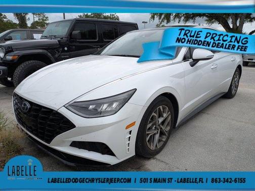 Quartz White 2021 Hyundai SONATA SEL