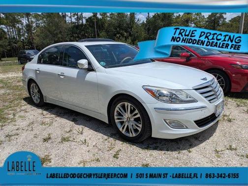 White Satin Pearl 2013 Hyundai Genesis 3.8
