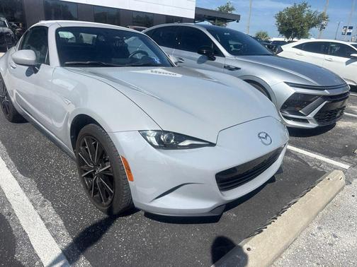 Aero Gray 2024 Mazda MX-5 Miata RF Grand Touring