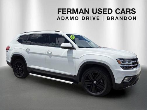 Pure White 2018 Volkswagen Atlas 3.6L SEL Premium