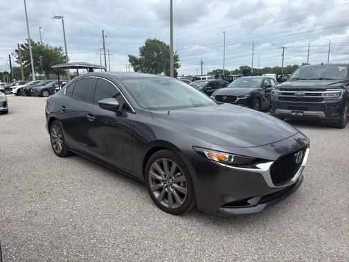 Machine Gray Metallic 2025 Mazda Mazda3 FWD w/Preferred Package