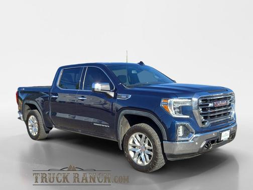 Pacific Blue Metallic 2021 GMC Sierra 1500 SLT