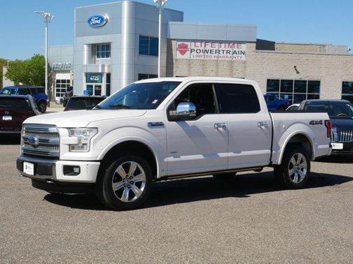 White Platinum Clearcoat Metallic 2016 Ford F-150 Platinum