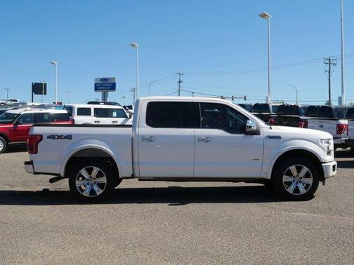 White Platinum Clearcoat Metallic 2016 Ford F-150 Platinum