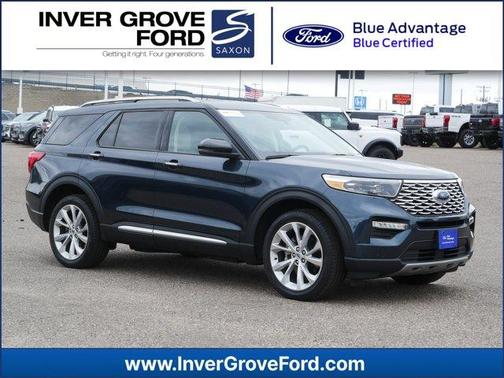 Blue Metallic 2023 Ford Explorer Platinum