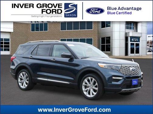 Blue Metallic 2023 Ford Explorer Platinum