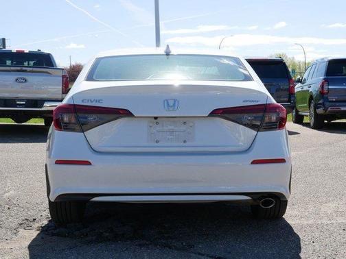Platinum White 2024 Honda Civic Sport