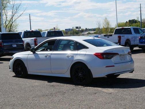 Platinum White 2024 Honda Civic Sport