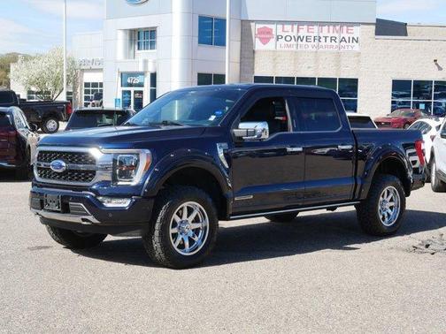 Antimatter Blue Metallic 2022 Ford F-150 Platinum