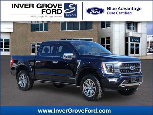 Antimatter Blue Metallic 2022 Ford F-150 Platinum
