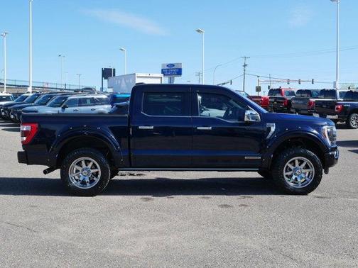 Antimatter Blue Metallic 2022 Ford F-150 Platinum