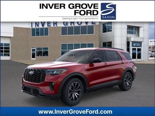 Rapid Red Metallic Tinted Clearcoat 2026 Ford Explorer ST-Line