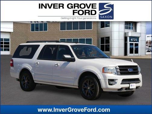 White Platinum Clearcoat Metallic 2017 Ford Expedition EL Limited