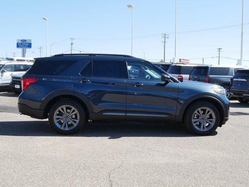 Blue Metallic 2024 Ford Explorer XLT