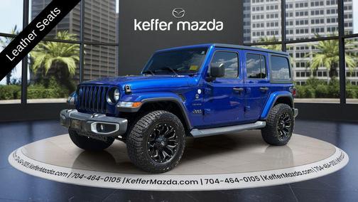 Ocean Blue Metallic Clearcoat 2020 Jeep Wrangler Unlimited Sahara