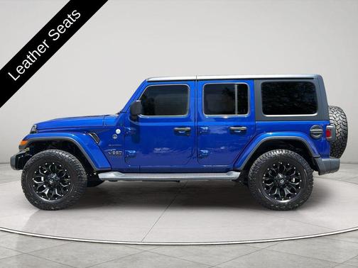 Ocean Blue Metallic Clearcoat 2020 Jeep Wrangler Unlimited Sahara