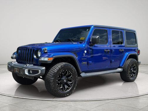 Ocean Blue Metallic Clearcoat 2020 Jeep Wrangler Unlimited Sahara