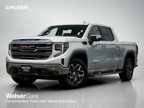 Glacier White Tricoat 2026 GMC Sierra 1500 SLT