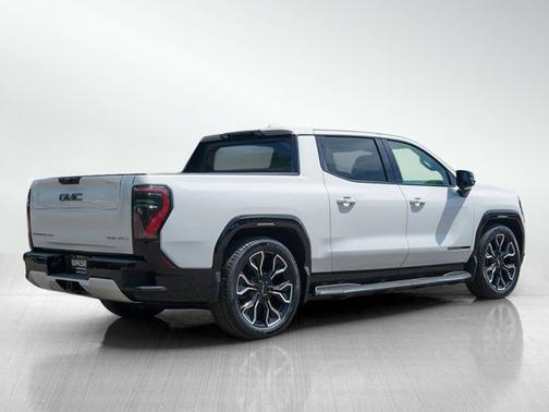 Summit White 2025 GMC Sierra EV Max Range Denali