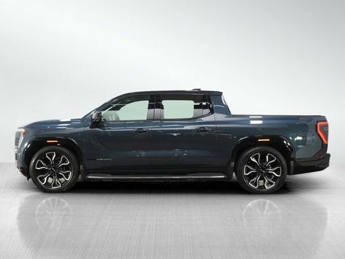 Deep Ocean Metallic 2025 GMC Sierra EV Max Range Denali